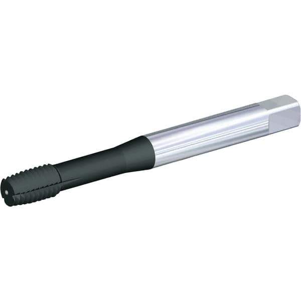 Kennametal - M8x1.25 Metric 6HX Bottoming Thread Forming Tap - Solid Carbide, CrC/C/TiN Finish, 90mm OAL, 13mm Thread Length, Right Hand Thread, Series T491 - Eagle Tool & Supply