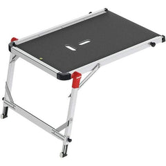 Hailo - Platform Ladder - Black/Alunimum, Use with All Ladders - Eagle Tool & Supply