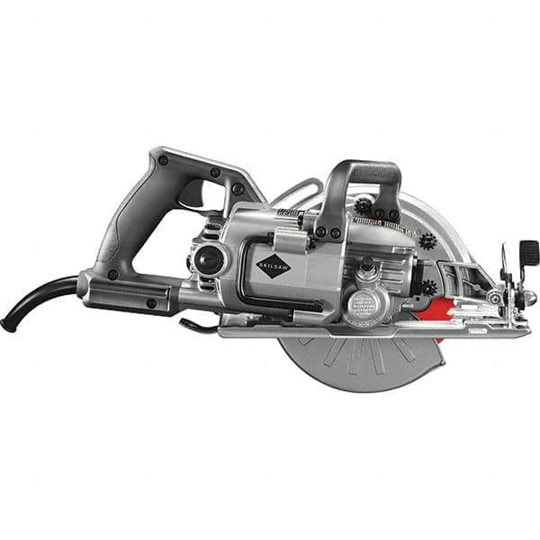 Skilsaw - 15 Amps, 7-1/4" Blade Diam, 5,300 RPM, Electric Circular Saw - 120 Volts, 8' Cord Length, 7/8" Arbor Hole, Left Blade - Eagle Tool & Supply