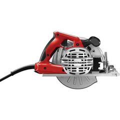 Skilsaw - 15 Amps, 7-1/4" Blade Diam, 5,300 RPM, Electric Circular Saw - 120 Volts, 10' Cord Length, 5/8" Arbor Hole, Left Blade - Eagle Tool & Supply