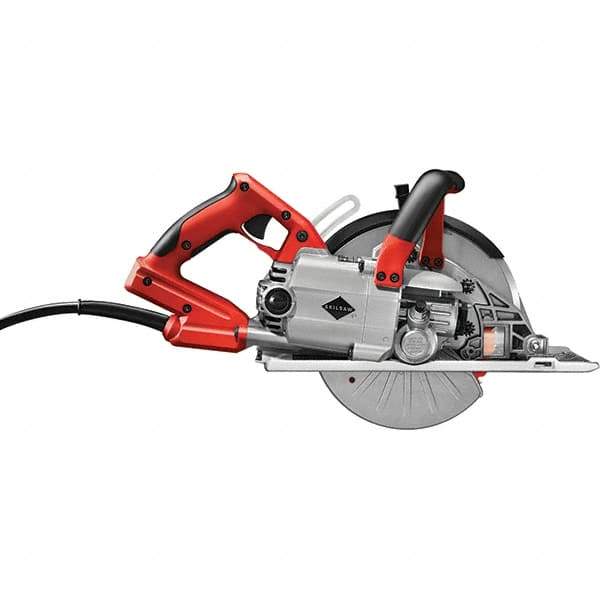 Skilsaw - 15 Amps, 8" Blade Diam, 3,900 RPM, Electric Circular Saw - 120 Volts, 8' Cord Length, 5/8" Arbor Hole, Left Blade - Eagle Tool & Supply