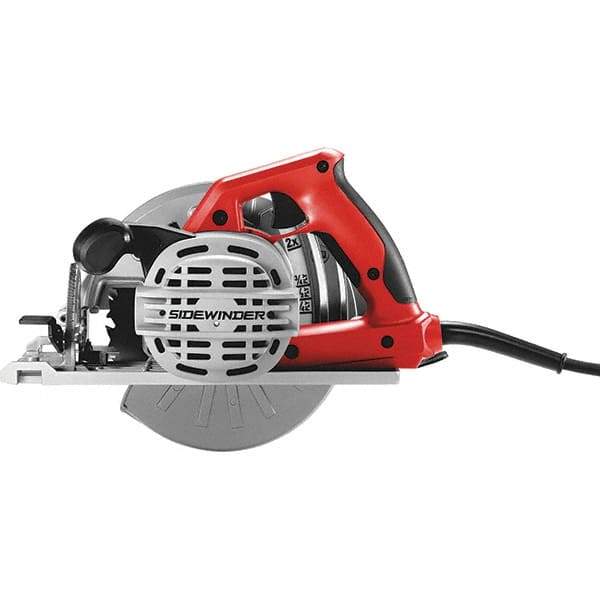 Skilsaw - 15 Amps, 7-1/4" Blade Diam, 5,300 RPM, Electric Circular Saw - 120 Volts, 10' Cord Length, 5/8" Arbor Hole, Left Blade - Eagle Tool & Supply