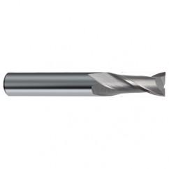29/64 Dia. x 3 Overall Length 2-Flute Square End Solid Carbide SE End Mill-Round Shank-Center Cut-Uncoated - Eagle Tool & Supply