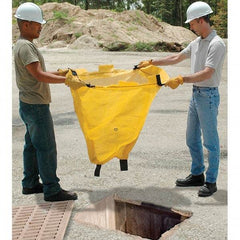 UltraTech - 2' Long x 2' Wide, Polypropylene Drain Guard - Yellow, Use for Stormwater/Construction Compliance - Eagle Tool & Supply