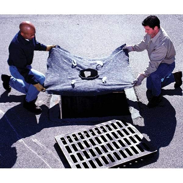 UltraTech - 4' Long x 3' Wide, Ultra X-TEX Drain Guard - Black, Use for Stormwater/Construction Compliance - Eagle Tool & Supply