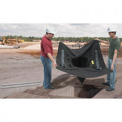 UltraTech - 5' Long x 5' Wide, Nonwoven Polypropylene Geotextile Drain Guard - Black, Use for Stormwater/Construction Compliance - Eagle Tool & Supply