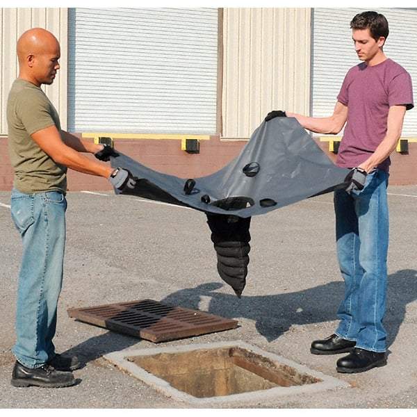 UltraTech - 4' Long x 3' Wide, Nonwoven Polypropylene Geotextile/PVC Drain Guard - Black, Use for Stormwater/Construction Compliance - Eagle Tool & Supply