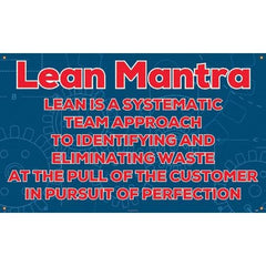 NMC - Banners Message Type: Safety Reinforcement & Motivational Legend: Lean Mantra - Eagle Tool & Supply