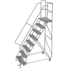 TRI-ARC - Rolling & Wall Mounted Ladders & Platforms Type: Rolling Warehouse Ladder Style: Rolling Safety Ladder - Eagle Tool & Supply