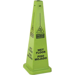 PRO-SAFE - Cone & A Frame Floor Signs Shape: Cone Type: Restroom, Janitorial & Housekeeping - Eagle Tool & Supply