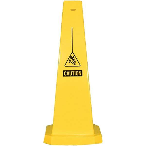 PRO-SAFE - Cone & A Frame Floor Signs Shape: Cone Type: Restroom, Janitorial & Housekeeping - Eagle Tool & Supply