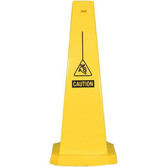 PRO-SAFE - Cone & A Frame Floor Signs Shape: Cone Type: Restroom, Janitorial & Housekeeping - Eagle Tool & Supply