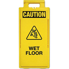 PRO-SAFE - Cone & A Frame Floor Signs Shape: A-Frame Type: Restroom, Janitorial & Housekeeping - Eagle Tool & Supply