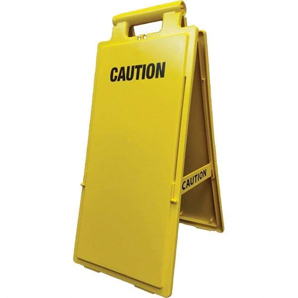 PRO-SAFE - Cone & A Frame Floor Signs Shape: A-Frame Type: Restroom, Janitorial & Housekeeping - Eagle Tool & Supply