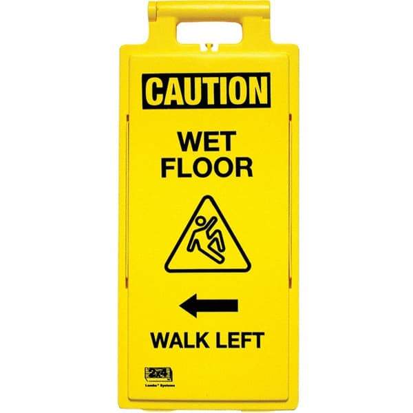 PRO-SAFE - Cone & A Frame Floor Signs Shape: A-Frame Type: Restroom, Janitorial & Housekeeping - Eagle Tool & Supply