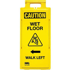 PRO-SAFE - Cone & A Frame Floor Signs Shape: A-Frame Type: Restroom, Janitorial & Housekeeping - Eagle Tool & Supply