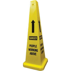 PRO-SAFE - Cone & A Frame Floor Signs Shape: Cone Type: Restroom, Janitorial & Housekeeping - Eagle Tool & Supply