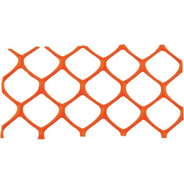 PRO-SAFE - 50' Long x 4' High, Orange Reusable Safety Fence - Eagle Tool & Supply