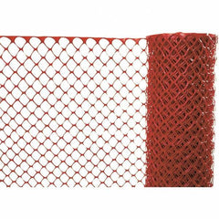 PRO-SAFE - 100' Long x 4' High, Orange Reusable Safety Fence - Eagle Tool & Supply