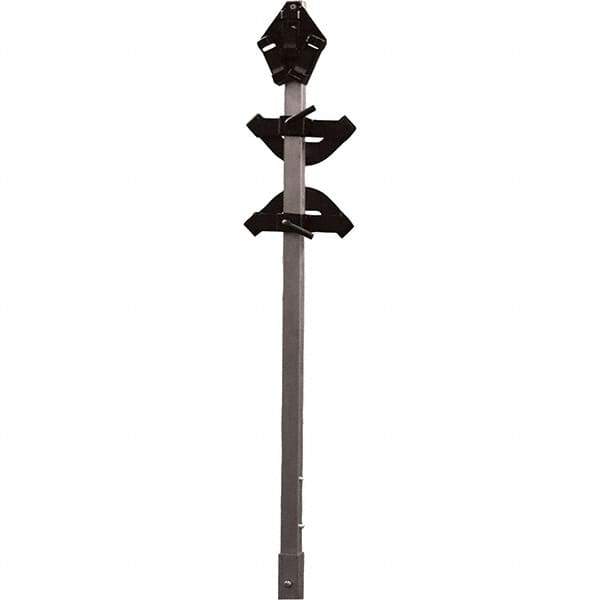 PRO-SAFE - 3-3/4' High, Traffic Sign Mounting Hardware - Aluminum, Compatible with 93" High x 48" Wide Signs, Silver - Eagle Tool & Supply