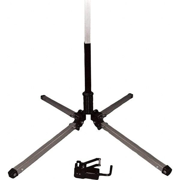 PRO-SAFE - 1-1/2' High, Traffic Sign Mounting Hardware - Aluminum, Compatible with 54" High x 36" Wide Signs, Silver - Eagle Tool & Supply