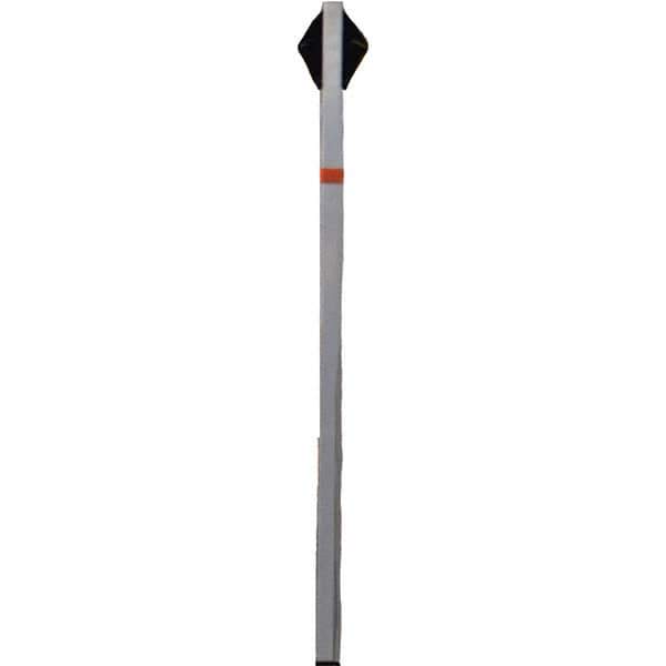 PRO-SAFE - 1-1/2' High, Traffic Sign Mounting Hardware - Aluminum, Compatible with 54" High x 36" Wide Signs, Silver - Eagle Tool & Supply
