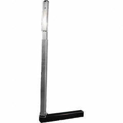 PRO-SAFE - 3.291' High, Traffic Sign Mounting Hardware - Aluminum, Compatible with 55" High x 48" Wide Signs, Silver - Eagle Tool & Supply