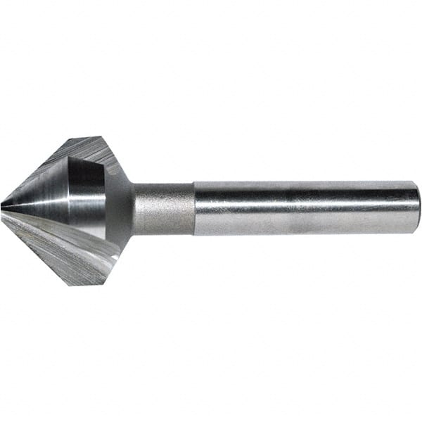 Keo - 1/2" Head Diam, 1/4" Shank Diam, 3 Flute 100° Cobalt Countersink - Eagle Tool & Supply