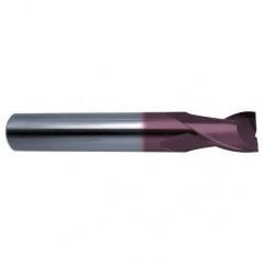 1/16 Dia. x 1-1/2 Overall Length 2-Flute Square End Solid Carbide SE End Mill-Round Shank-Center Cut-Firex - Eagle Tool & Supply