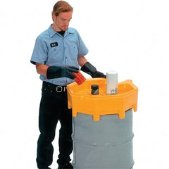 UltraTech - 9" High x 28" Diam, Polyethylene, Funnel - 5 Gal Drum/Pail Capacity - Eagle Tool & Supply