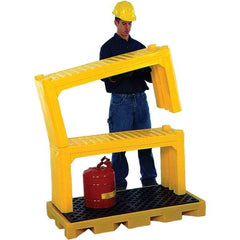 UltraTech - 4' Long x 1.2' Wide x 24" High, Spill Containment Stacking Shelf - Compatible with Spill Pallets & Decks - Eagle Tool & Supply