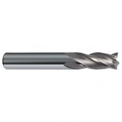 13/32 Dia. x 2-3/4 Overall Length 4-Flute Square End Solid Carbide SE End Mill-Round Shank-Center Cut-Uncoated - Eagle Tool & Supply