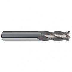 31/64 Dia. x 3 Overall Length 4-Flute Square End Solid Carbide SE End Mill-Round Shank-Center Cut-Uncoated - Eagle Tool & Supply