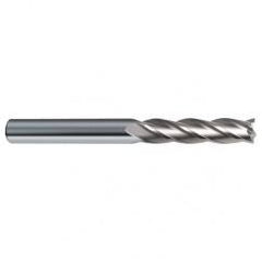 3/16 Dia. x 3 Overall Length 4-Flute Square End Solid Carbide SE End Mill-Round Shank-Center Cut-Uncoated - Eagle Tool & Supply