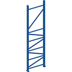 Interlake Mecalux - 20,867 Lb Capacity Heavy-Duty Framing Upright - 240" High x 42" Deep, Blue - Eagle Tool & Supply