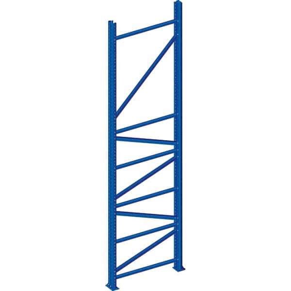 Interlake Mecalux - 20,867 Lb Capacity Heavy-Duty Framing Upright - 192" High x 42" Deep, Blue - Eagle Tool & Supply