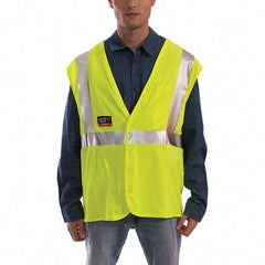 Tingley - Size L/XL Flame Resistant/Retardant Lime Solid General Purpose Vest - 44 to 50" Chest - Eagle Tool & Supply