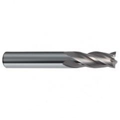 1/2 Dia. x 4-1/2 Overall Length 4-Flute Square End Solid Carbide SE End Mill-Round Shank-Center Cut-Uncoated - Eagle Tool & Supply