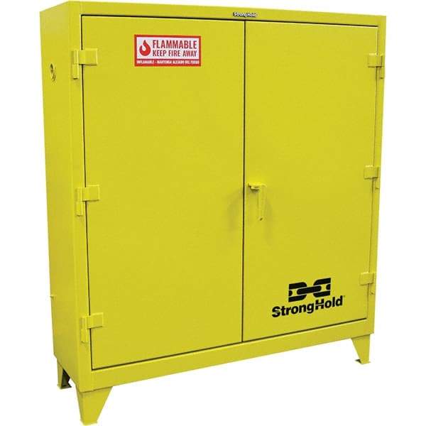 Strong Hold - Safety Cabinets   Hazardous Chemical Type: Flammable and Combustible Liquids    Color: Safety Yellow - Eagle Tool & Supply