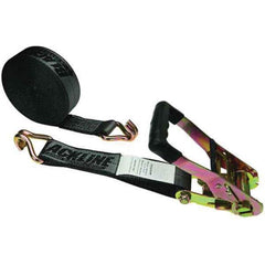 US Cargo Control - Slings & Tiedowns (Load-Rated) Type: Ratchet Tie Down Width (Inch): 2 - Eagle Tool & Supply