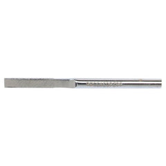 0.030″ × 1/8″ Electroplated Diamond File Flat 100 Grit 5/8″ Diamond - Eagle Tool & Supply