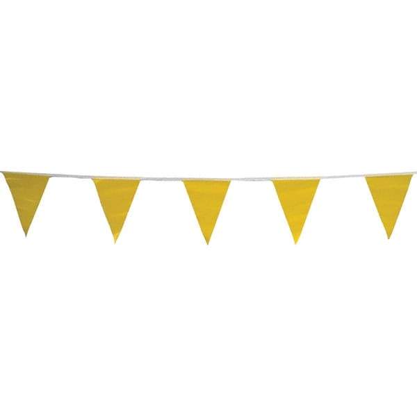 PRO-SAFE - Pennants Color: Yellow Overall Length (Feet): 60.00 - Eagle Tool & Supply