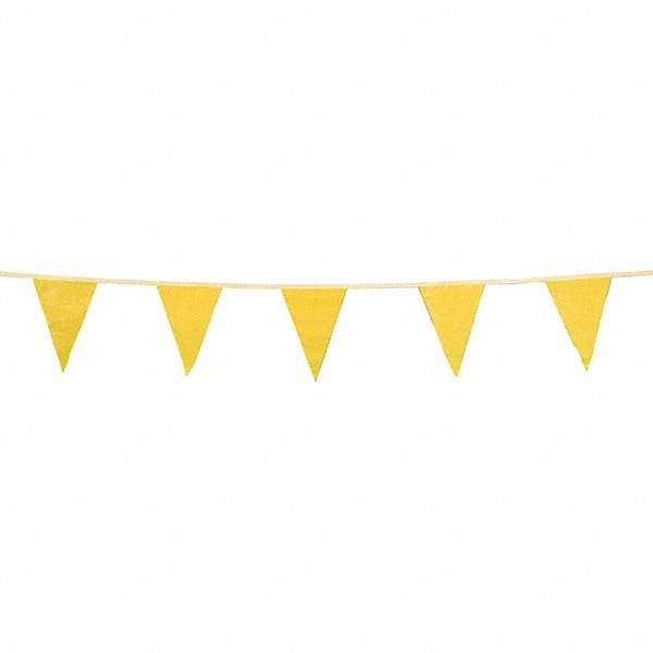 PRO-SAFE - Pennants Color: Yellow Overall Length (Feet): 100.00 - Eagle Tool & Supply