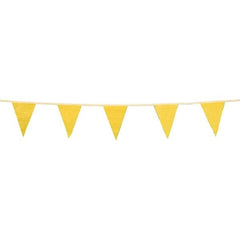 PRO-SAFE - Pennants Color: Yellow Overall Length (Feet): 100.00 - Eagle Tool & Supply