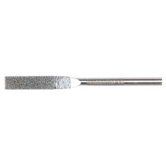 0.157″ × 0.040″ Electroplated Diamond File Flat 100 Grit 5/8″ Diamond - Eagle Tool & Supply