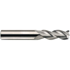 SGS - 12mm, 3 Flute, Single End, Solid Carbide, 0.5mm Corner Radius End Mill - 100mm OAL, 38° Helix, 48mm LOC, Right Hand Cut - Eagle Tool & Supply
