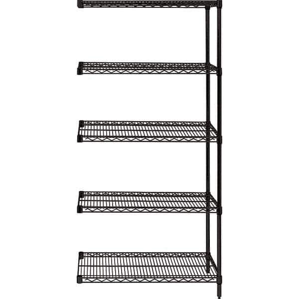 Quantum Storage - 48" Wide, 74 High, Open Shelving Accessory/Component - Use with #1630 Built-In Combination Lock - Eagle Tool & Supply