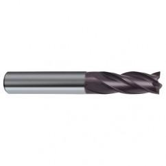 1/2 Dia. x 4-1/2 Overall Length 4-Flute Square End Solid Carbide SE End Mill-Round Shank-Center Cut-Firex - Eagle Tool & Supply
