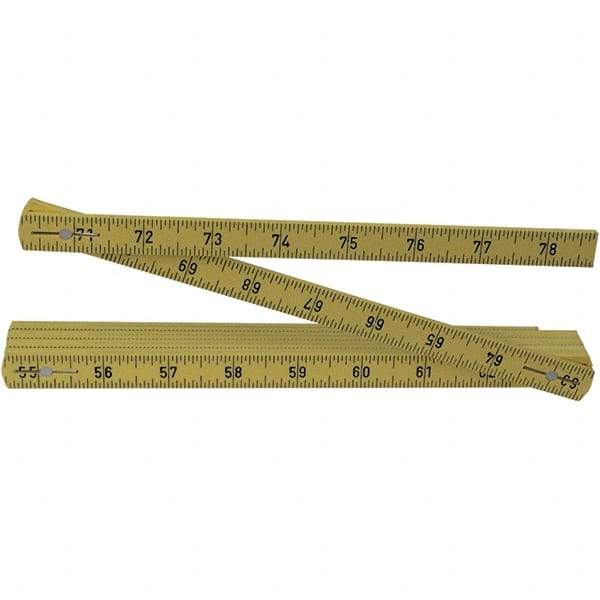 Wiha - Folding Rules Overall Length (Feet): 6.50 Graduation (Inch): 3/32 - Eagle Tool & Supply