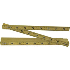 Wiha - Folding Rules Overall Length (Feet): 6.50 Graduation (Inch): 3/32 - Eagle Tool & Supply